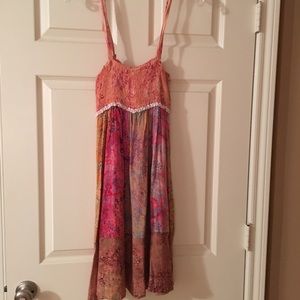 Bright colored sundress with adjustable straps